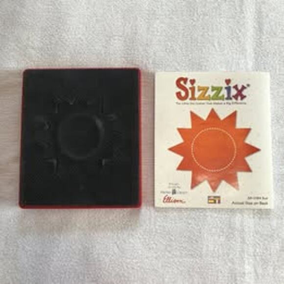 Sizzix Original Red Die - Sun 38-0184 Cardmaking Crafts Outdoors Beach - Picture 1 of 1